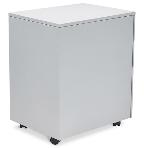 Gray storage cabinet with drawers 'DALI' for desk