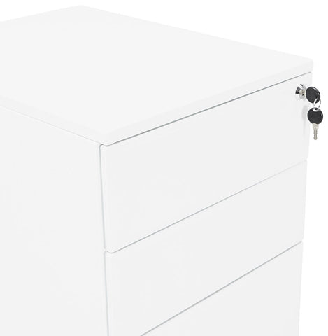 White storage cabinet with drawers 'DALI' for desk