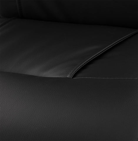 Design desk chair 'DATA' in black artificial leather