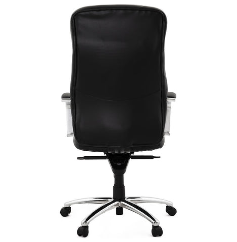 Design desk chair 'DATA' in black artificial leather