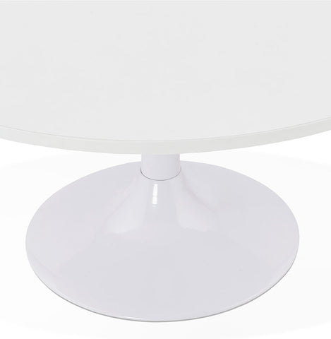 Low lounge table DETROY white - Ø 90 cm