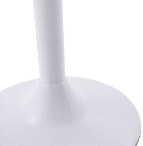 Low lounge table DETROY white - Ø 90 cm