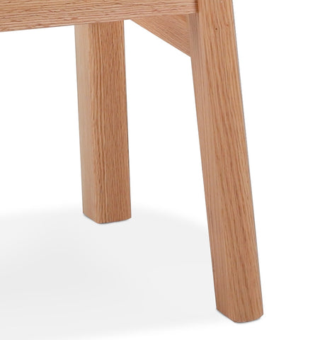 Design bar stool 'DUMAS' in natural wood finish