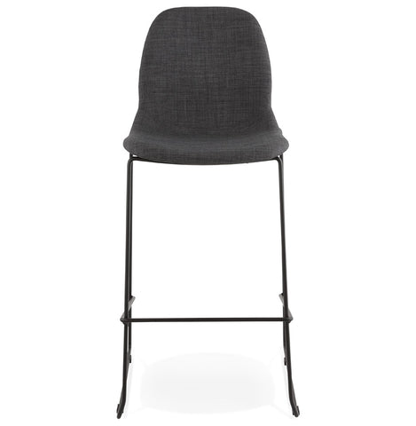 Stackable bar stool 'EKTOR' in dark gray fabric