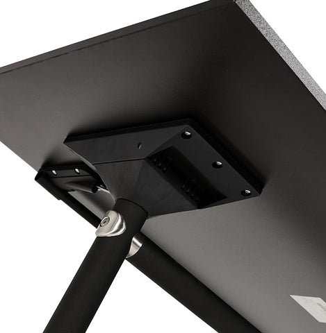 Foldable desk 'FLEXO' black on wheels - 140x70 cm