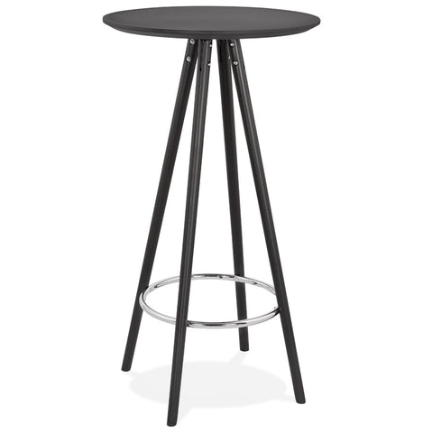 High design table / Standing table 'GALA' in black wood