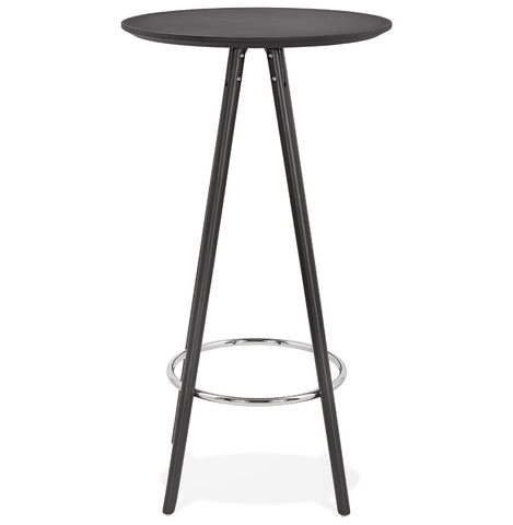 High design table / Standing table 'GALA' in black wood