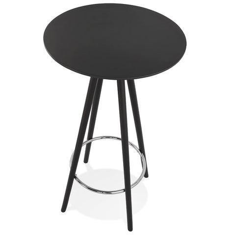 High design table / Standing table 'GALA' in black wood