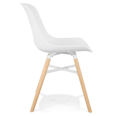 Witte design stoel 'GLADYS