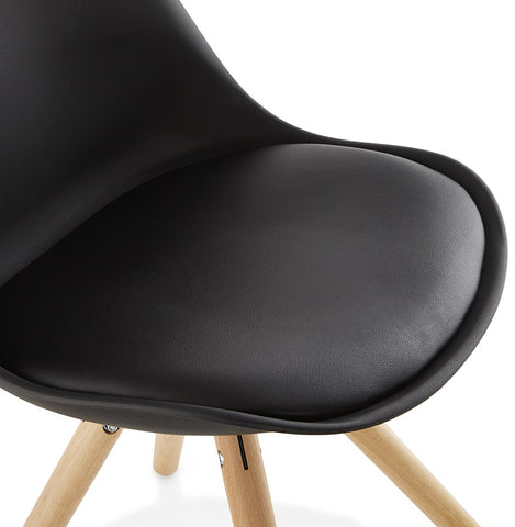 Black Scandinavian chair 'GOUJA'