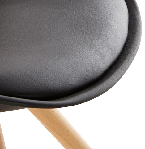 Black Scandinavian chair 'GOUJA'