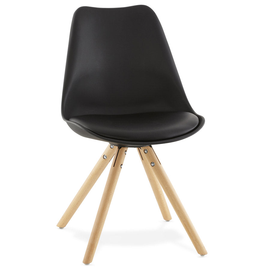 Black Scandinavian chair 'GOUJA'