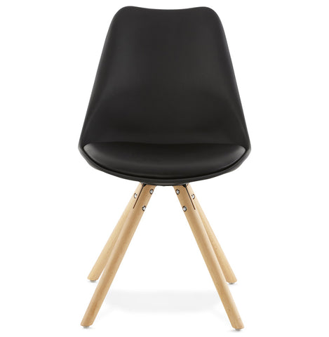 Black Scandinavian chair 'GOUJA'