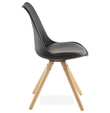 Black Scandinavian chair 'GOUJA'