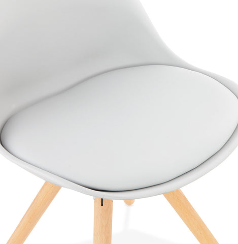 Gray, Scandinavian chair 'GOUJA'