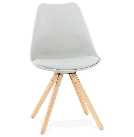 Gray, Scandinavian chair 'GOUJA'