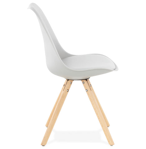 Gray, Scandinavian chair 'GOUJA'