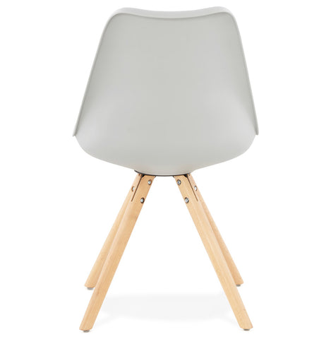 Gray, Scandinavian chair 'GOUJA'