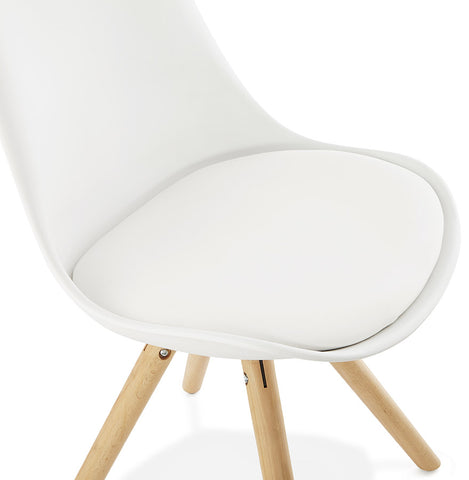 White, Scandinavian chair 'GOUJA'