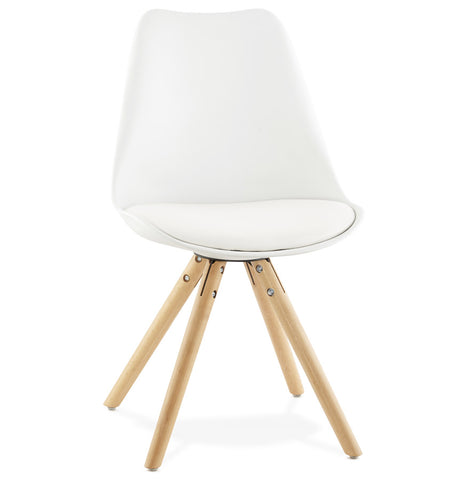 White, Scandinavian chair 'GOUJA'