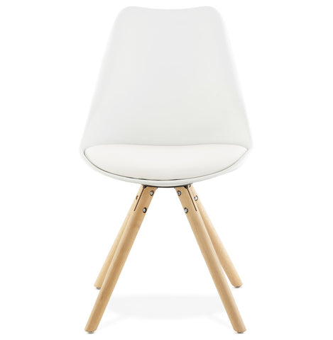 White, Scandinavian chair 'GOUJA'