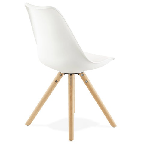 White, Scandinavian chair 'GOUJA'