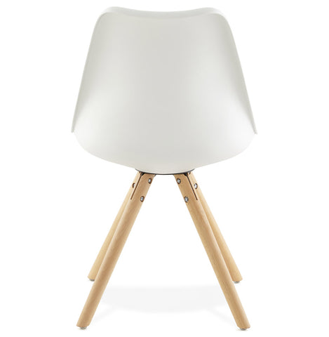 White, Scandinavian chair 'GOUJA'