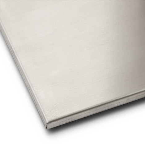 Table foot 'KARO' 75 in brushed steel