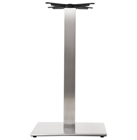 Table foot 'KARO' 90 of brushed steel