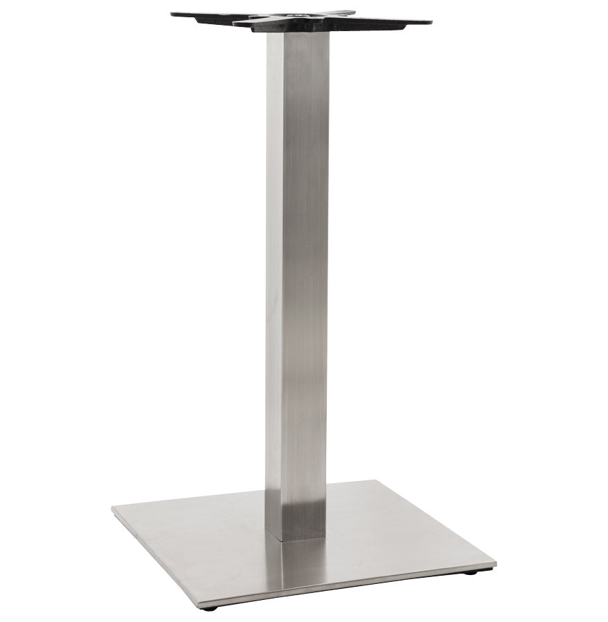 Table foot 'KARO' 90 of brushed steel