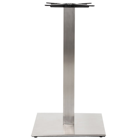 Table foot 'KARO' 90 of brushed steel