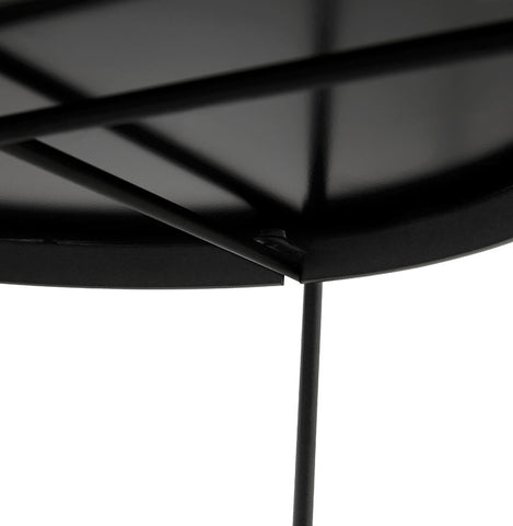 Black folding side table 'KOLOS'