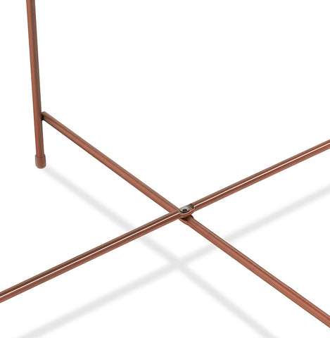 Low table 'KOLOS MEDIUM' copper colored