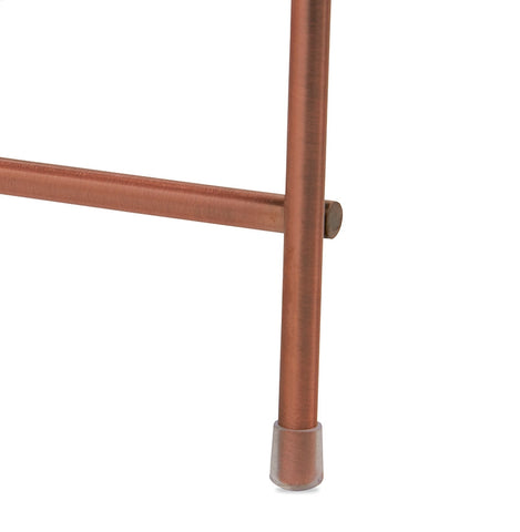 Low table 'KOLOS MEDIUM' copper colored