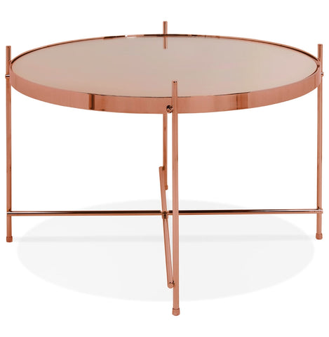 Low table 'KOLOS MEDIUM' copper colored