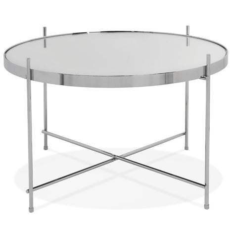 Low table 'KOLOS MEDIUM' chrome colored