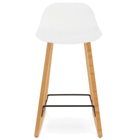 Witte halfhoge kruk 'MAKI MINI' in Scandinavische stijl