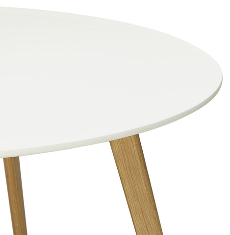 Witte ronde keukentafel 'MIDY' in Scandinavische stijl - ø 90 cm