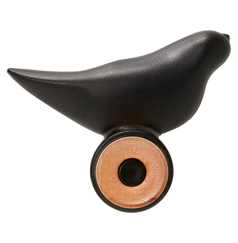 Wall coat rack 'MOANO' black designer hook in the shape of a bird