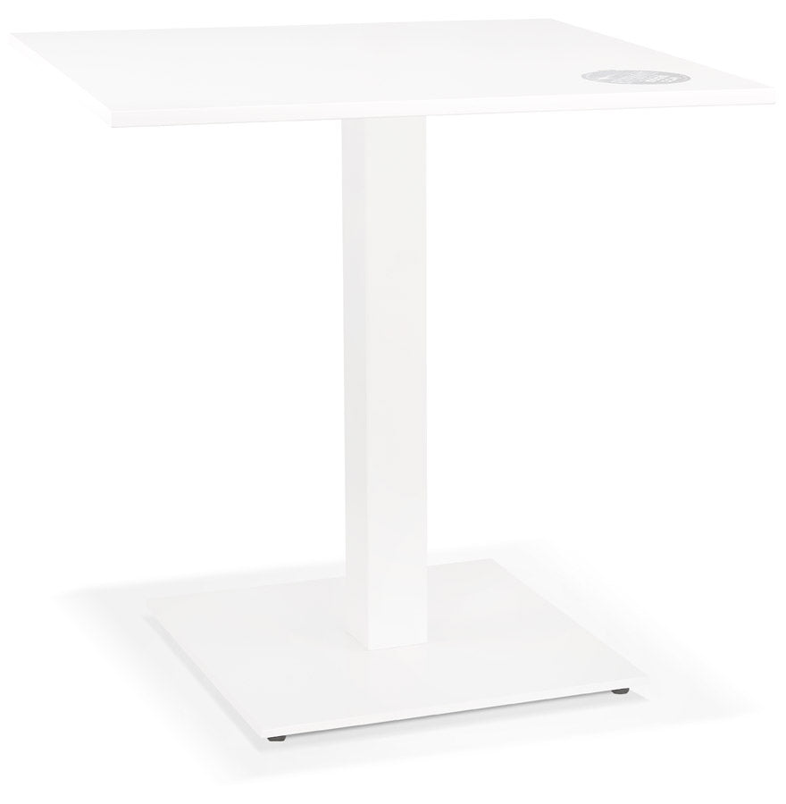 Witte vierkante eettafel 'MUFFIN' voor binnen/buiten - 68x68 cm