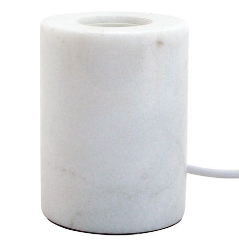 Base for 'NIGRI' table lamp in white marble