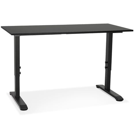 Height adjustable black desk 'OSMOSE' - 140x70 cm