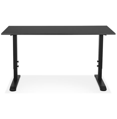 Height adjustable black desk 'OSMOSE' - 140x70 cm