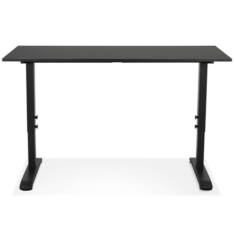 Height adjustable black desk 'OSMOSE' - 140x70 cm