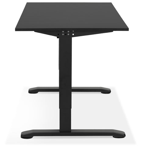 Height adjustable black desk 'OSMOSE' - 140x70 cm