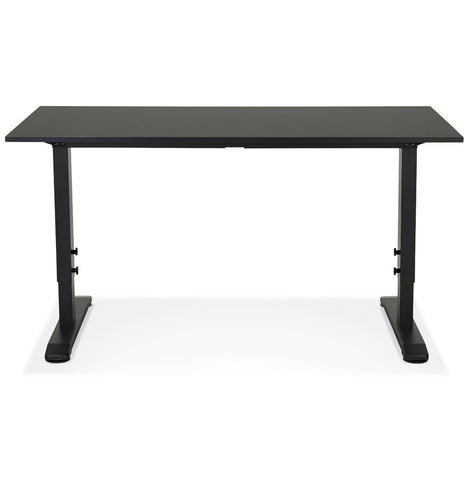 Height adjustable black desk 'OSMOSE' - 140x70 cm