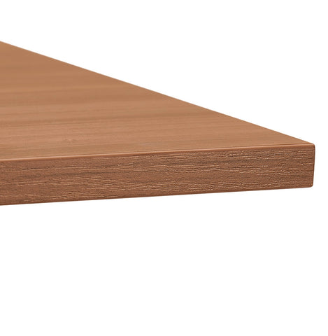 Height adjustable desk 'OSMOSE' of walnut and white metal - 140x70 cm