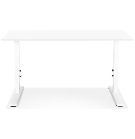 Height adjustable white desk 'OSMOSE' - 140x70 cm