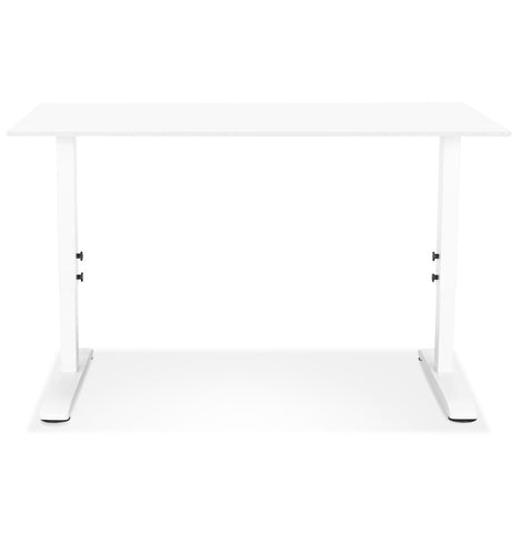 Height adjustable white desk 'OSMOSE' - 140x70 cm