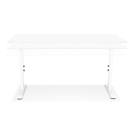 Height adjustable white desk 'OSMOSE' - 140x70 cm